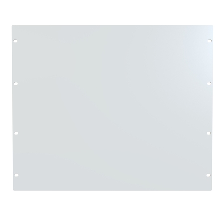 HAMMOND MFG. 9U FLAT STEEL Panel WHITE PBPS19015WH